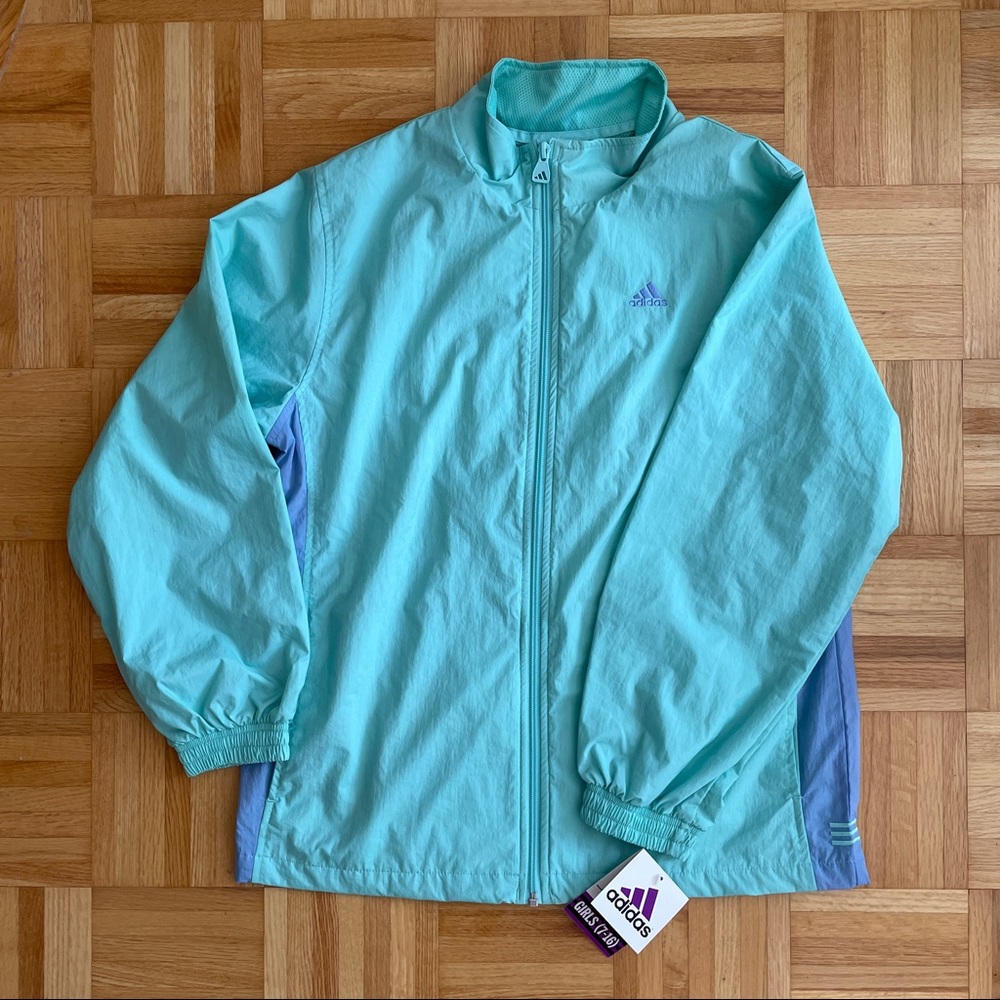 Adidas Windbreaker Jacket - Girls XL (but will fit XS-S women)